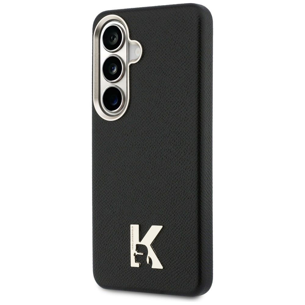 Étui MagSafe pour Samsung Galaxy S26 S942, Karl Lagerfeld, logo Karl Head, Noir