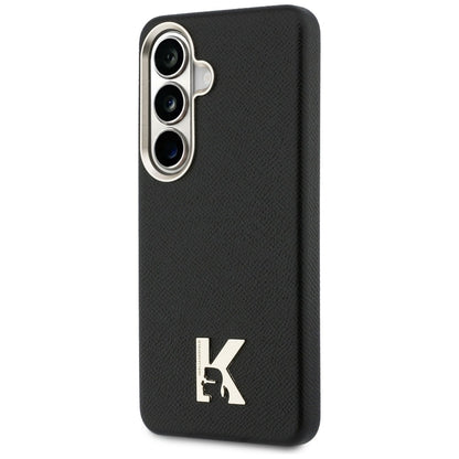 Étui MagSafe pour Samsung Galaxy S26 S942, Karl Lagerfeld, logo Karl Head, Noir
