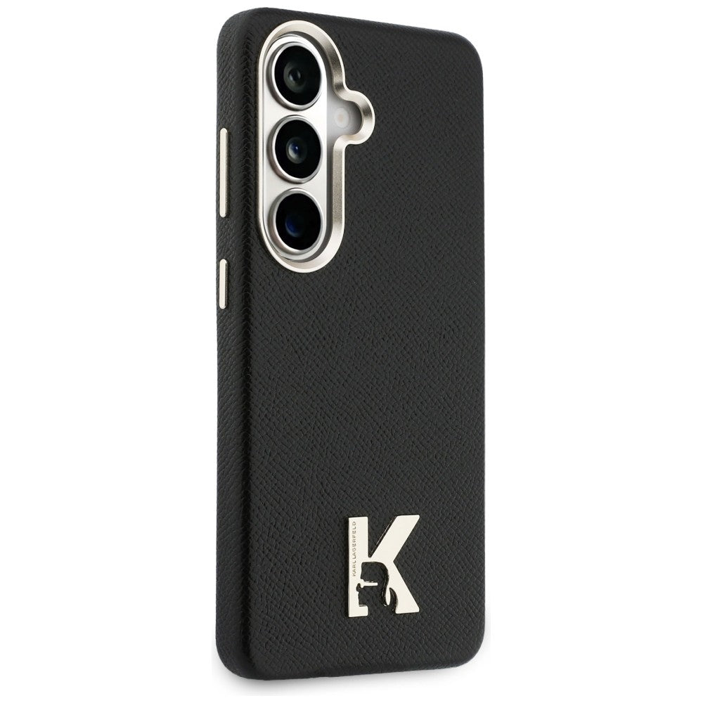 Étui MagSafe pour Samsung Galaxy S26 S942, Karl Lagerfeld, logo Karl Head, Noir