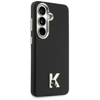 Étui MagSafe pour Samsung Galaxy S26 S942, Karl Lagerfeld, logo Karl Head, Noir