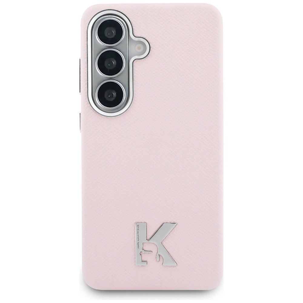 MagSafe Hülle für Samsung Galaxy S26 S942, Karl Lagerfeld, Karl Head Logo, Rosa