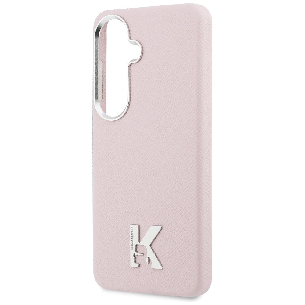 MagSafe Hülle für Samsung Galaxy S26 S942, Karl Lagerfeld, Karl Head Logo, Rosa