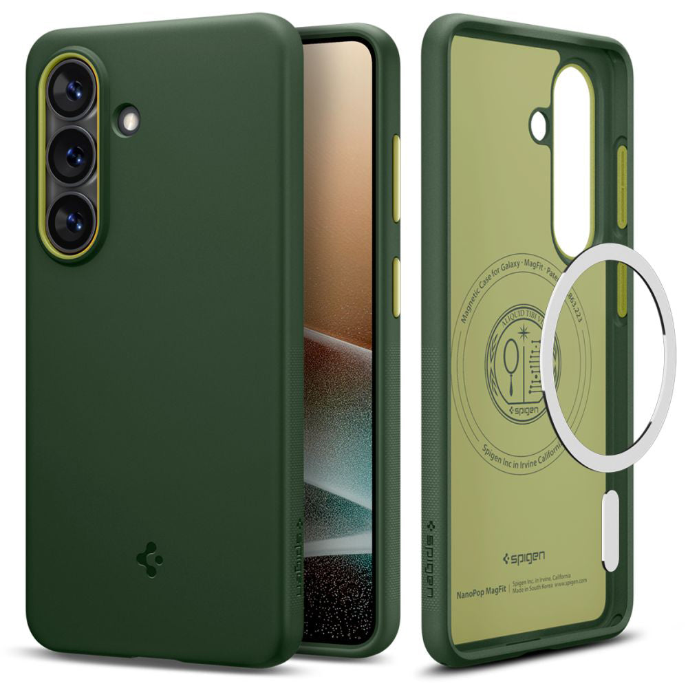 Housse MagSafe pour Samsung Galaxy S26 S942, Spigen, Caseology Nano Pop, Vert ACS11067