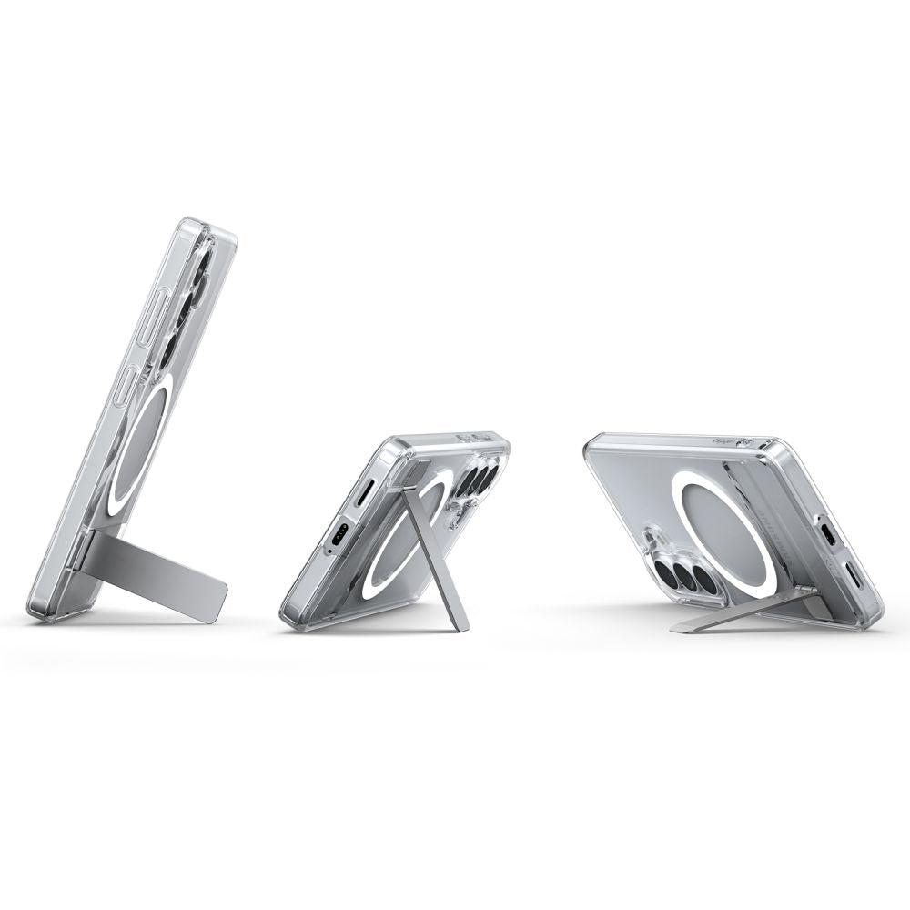 Coque MagSafe pour Samsung Galaxy S26 S942, Spigen, Ultra Hybrid S, Transparente Blanche ACS11061