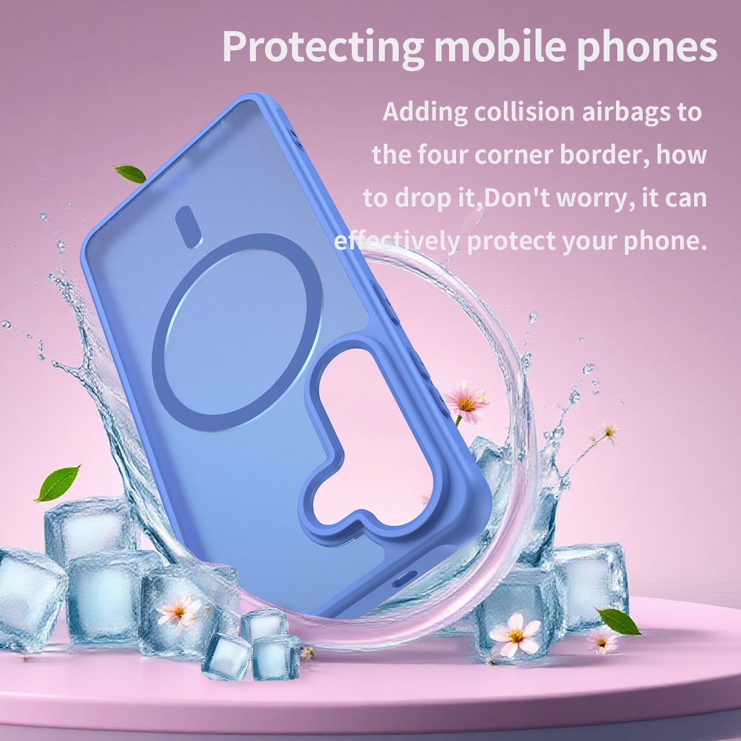 MagSafe Hülle für Samsung Galaxy S26, Techsuit, HaloFrost II, Blau