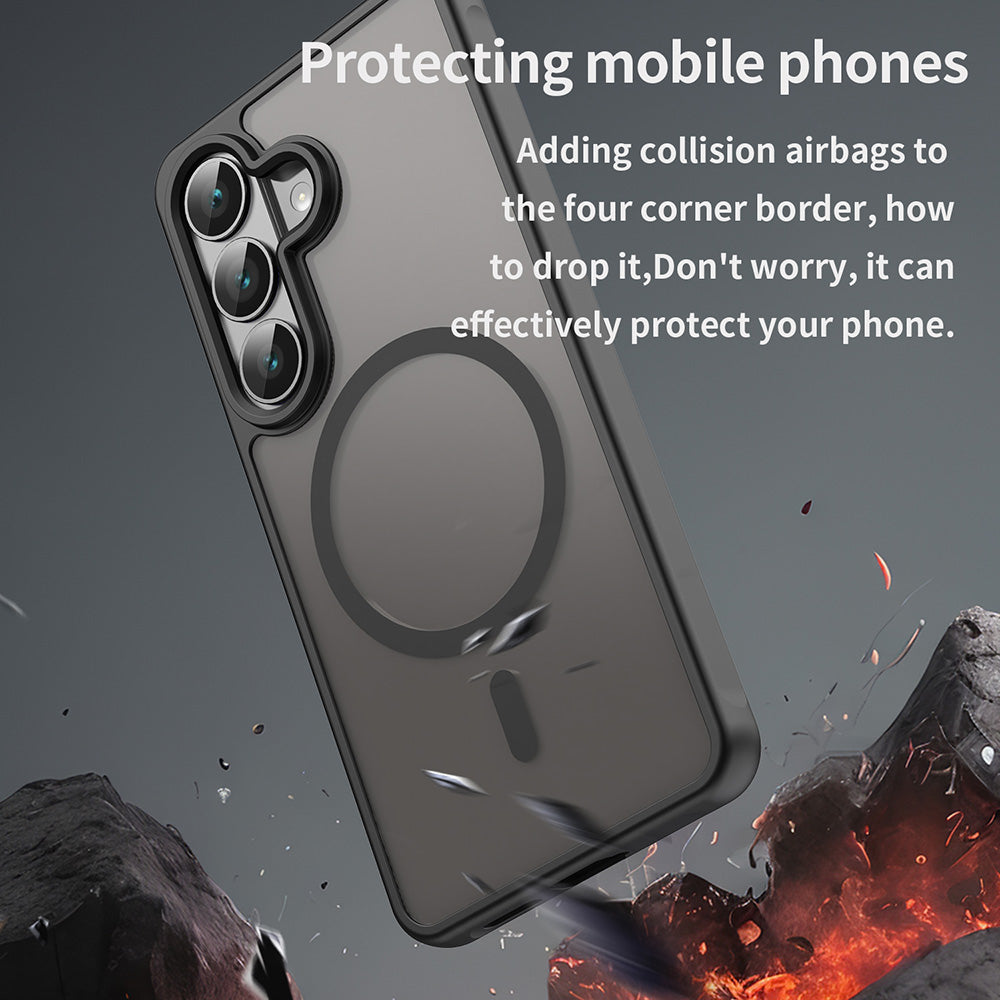 MagSafe Hülle für Samsung Galaxy S26, Techsuit, HaloFrost II, Schwarz