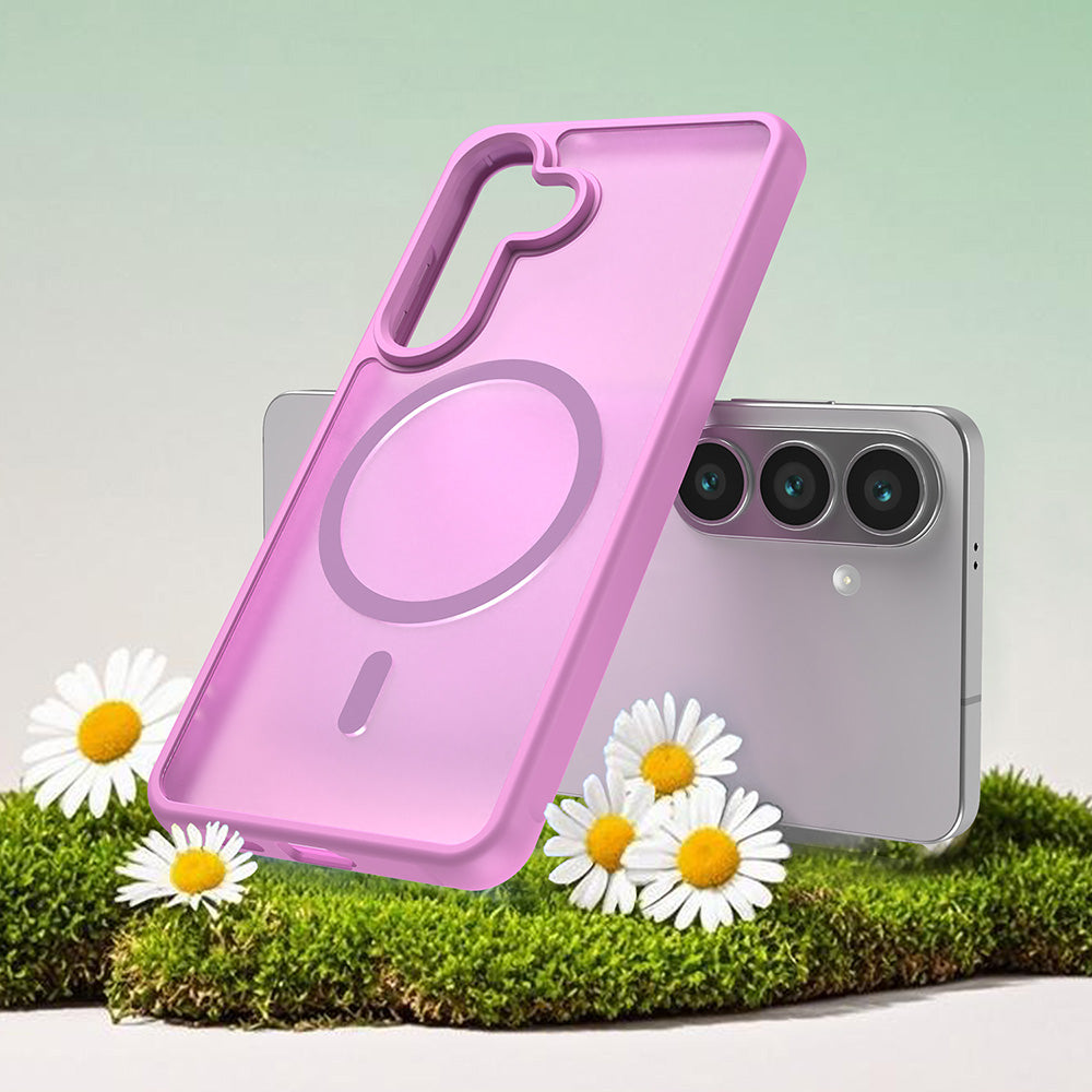 MagSafe Hülle für Samsung Galaxy S26, Techsuit, HaloFrost II, Rosa