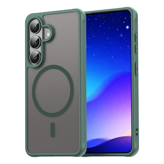 Coque MagSafe pour Samsung Galaxy S26, Techsuit, HaloFrost II, Vert