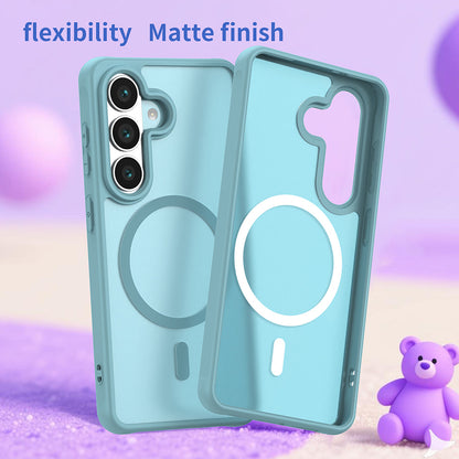 Coque MagSafe pour Samsung Galaxy S26, Techsuit, HaloFrost II, Vert Clair