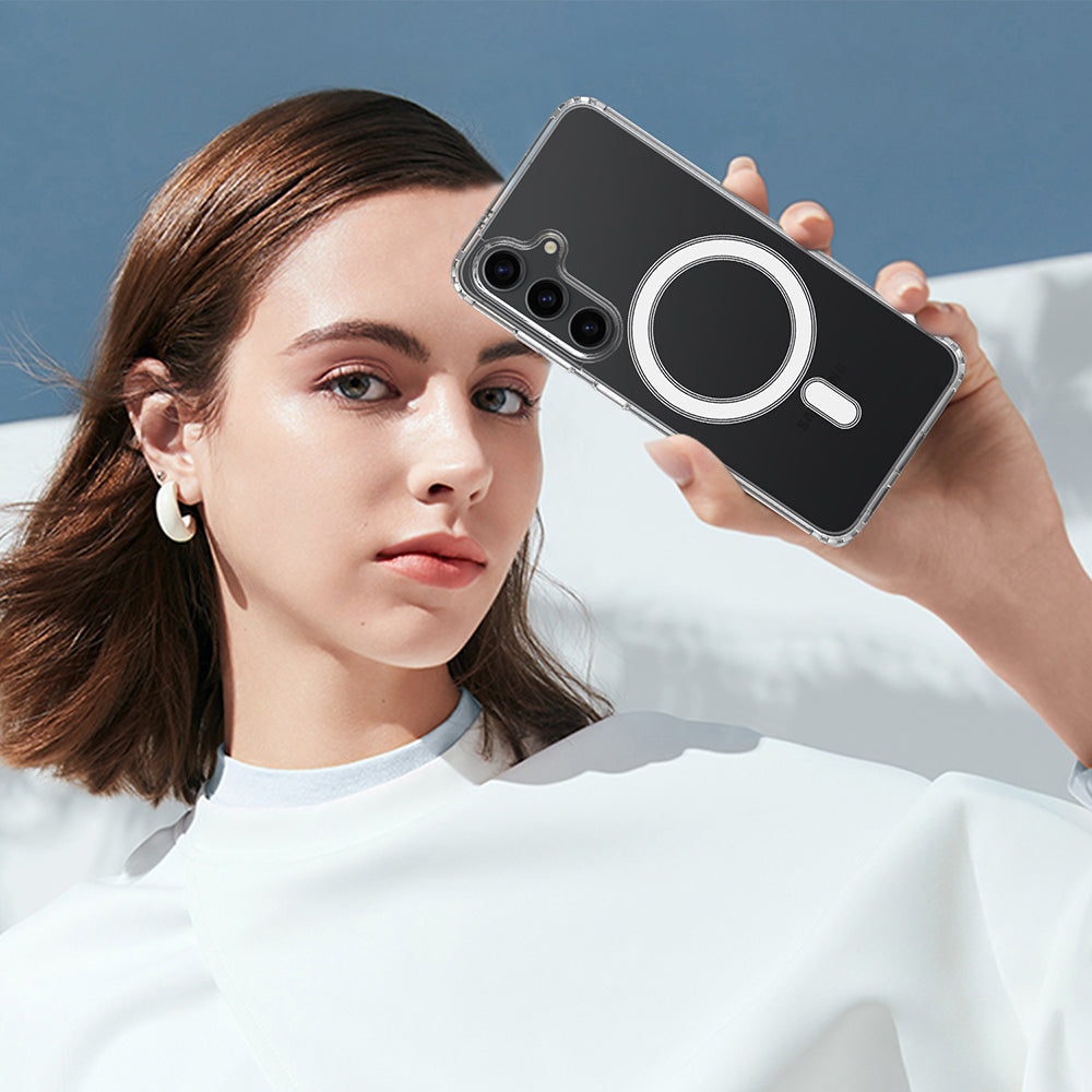 Coque MagSafe pour Samsung Galaxy S26, Techsuit, Pro, Transparente