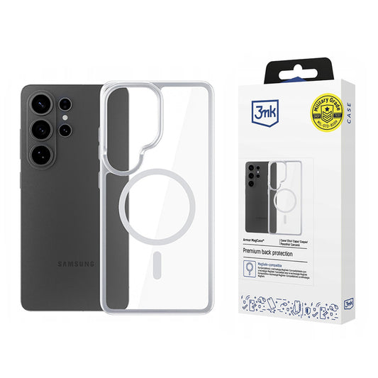 MagSafe Hülle für Samsung Galaxy S26 Ultra, 3MK, Armor MagCase, Transparent