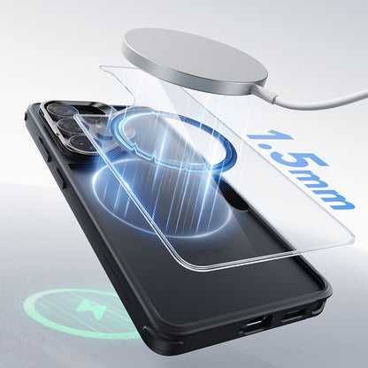 Coque MagSafe pour Samsung Galaxy S26 Ultra, ESR, Classic Hybrid Kickstand, Noire Transparente