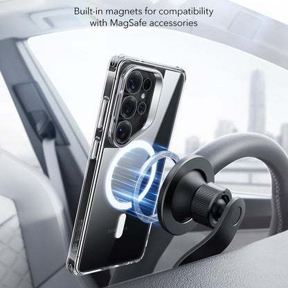 Coque MagSafe pour Samsung Galaxy S26 Ultra, ESR, Classic Hybrid Kickstand, Transparente