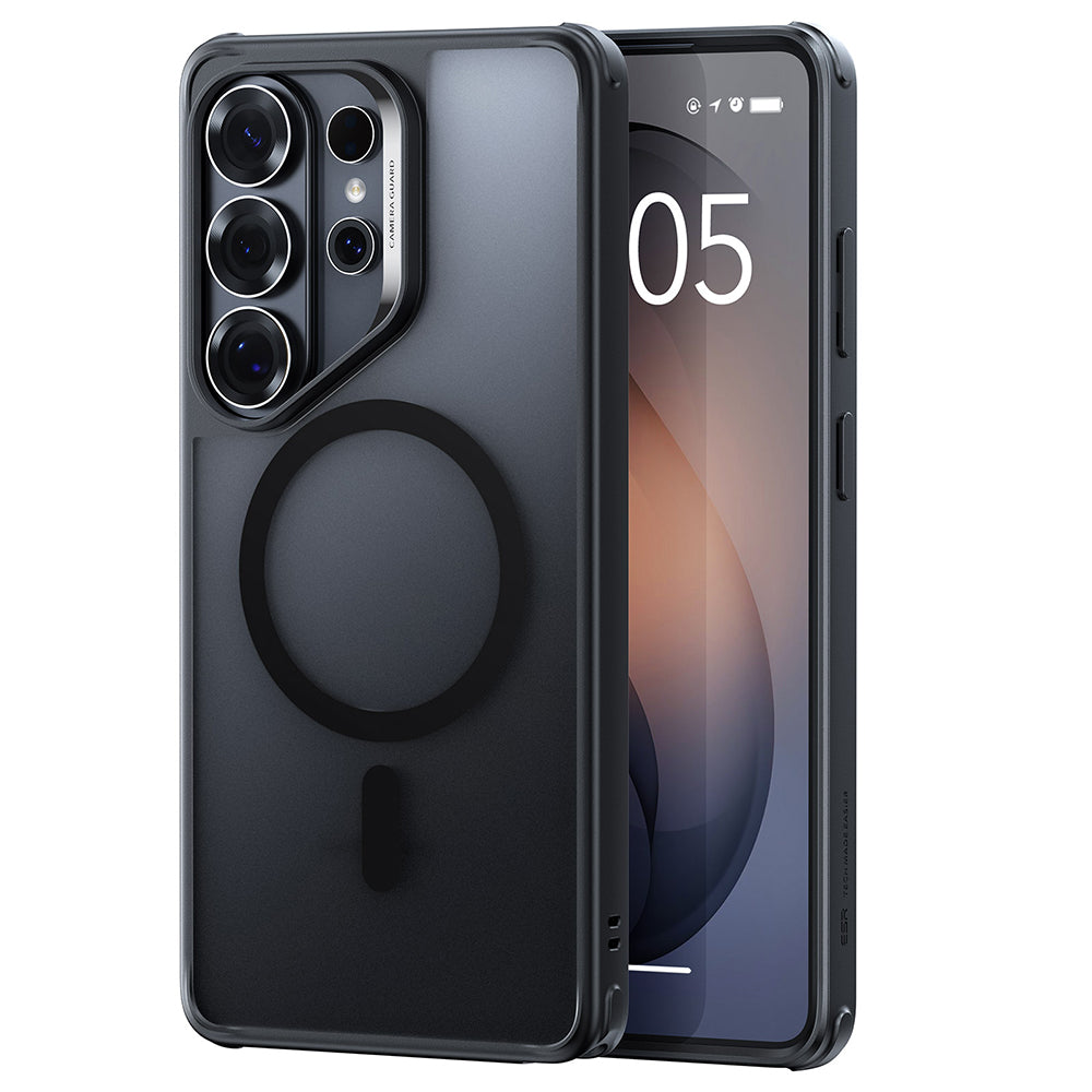 Housse MagSafe pour Samsung Galaxy S26 Ultra, ESR, Classic Hybrid, Noir Satiné
