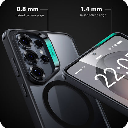 Coque MagSafe pour Samsung Galaxy S26 Ultra, ESR, Classic Hybrid, Noire Transparente