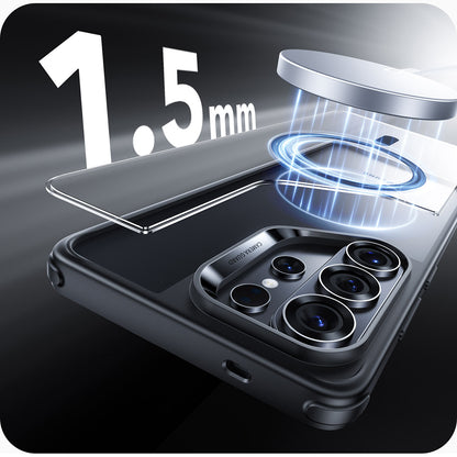 Coque MagSafe pour Samsung Galaxy S26 Ultra, ESR, Classic Hybrid, Noire Transparente