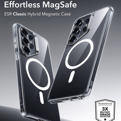 MagSafe Hülle für Samsung Galaxy S26 Ultra S948, ESR, Classic Hybrid, Transparent