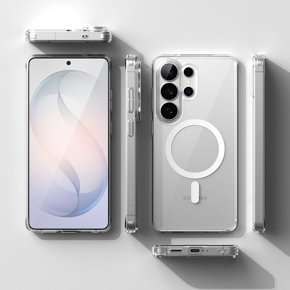 Coque MagSafe pour Samsung Galaxy S26 Ultra, Ringke, Fusion, Transparente