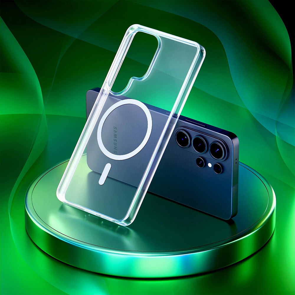 Étui MagSafe pour Samsung Galaxy S26 Ultra S948, 3MK, Clear MagCase, Transparent