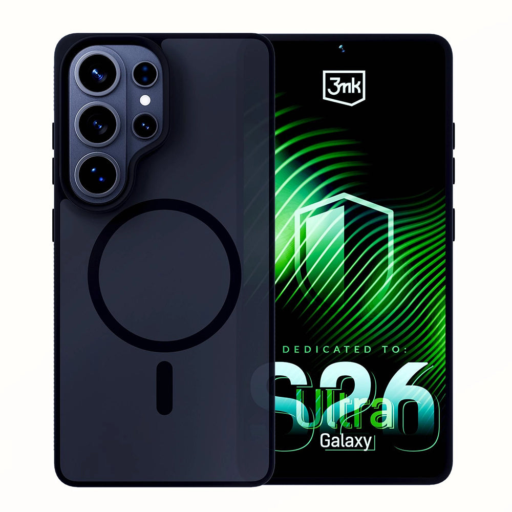 MagSafe Hülle für Samsung Galaxy S26 Ultra S948, 3MK, Smoke MagCase, Grau