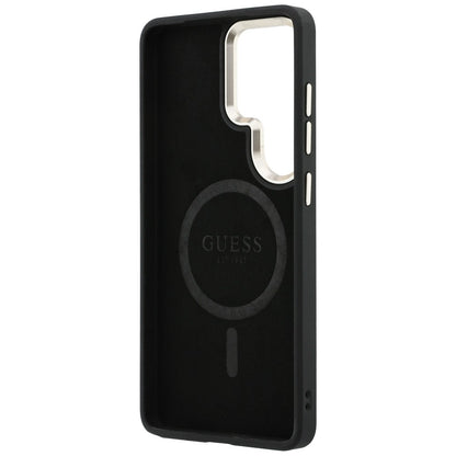 MagSafe Case for Samsung Galaxy S26 Ultra S948, Guess, 4G Embossed Ring, Blue