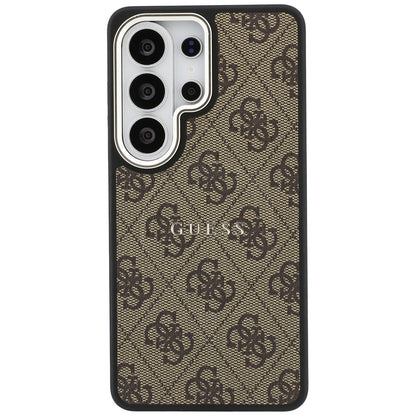 MagSafe Case for Samsung Galaxy S26 Ultra S948, Guess, 4G Embossed Ring, Brown