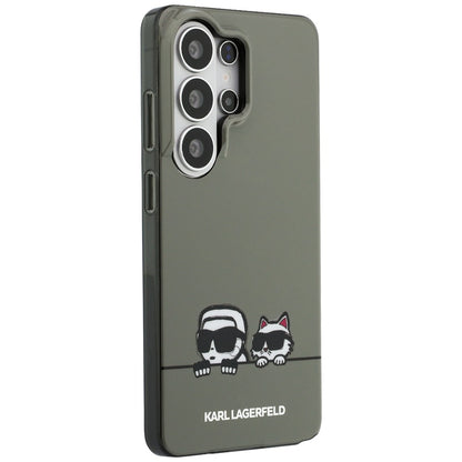 Étui MagSafe pour Samsung Galaxy S26 Ultra S948, Karl Lagerfeld, IML Karl & Choupette Peekaboo Logo, Noir