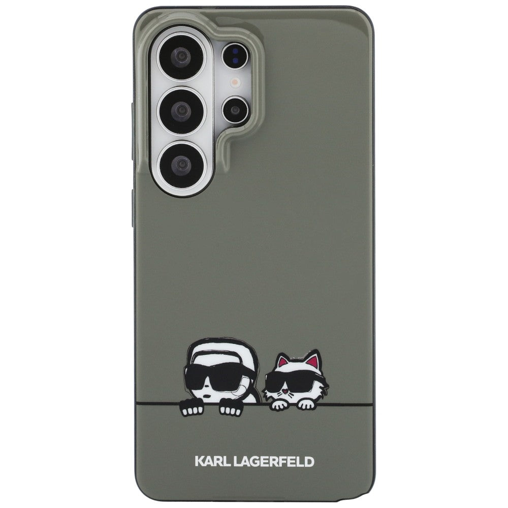 Étui MagSafe pour Samsung Galaxy S26 Ultra S948, Karl Lagerfeld, IML Karl & Choupette Peekaboo Logo, Noir