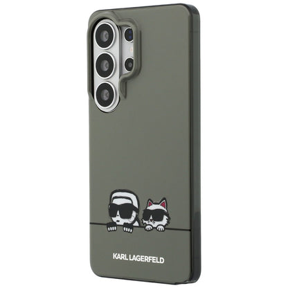 Étui MagSafe pour Samsung Galaxy S26 Ultra S948, Karl Lagerfeld, IML Karl & Choupette Peekaboo Logo, Noir