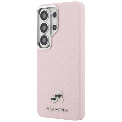 MagSafe Hülle für Samsung Galaxy S26 Ultra S948, Karl Lagerfeld, Karl & Choupette Head's Pin, Rosa