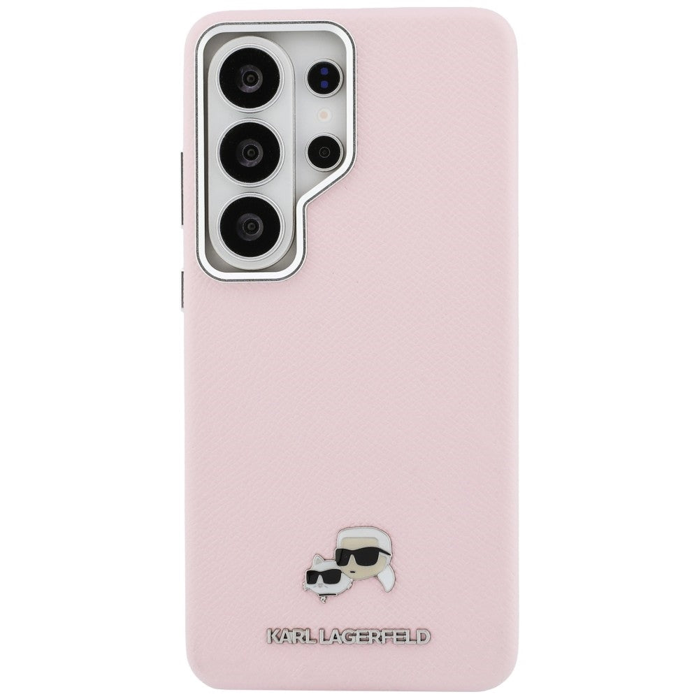 MagSafe Hülle für Samsung Galaxy S26 Ultra S948, Karl Lagerfeld, Karl & Choupette Head's Pin, Rosa