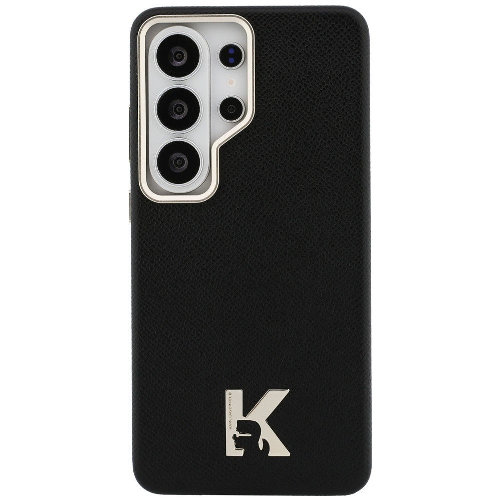 Coque MagSafe pour Samsung Galaxy S26 Ultra S948, Karl Lagerfeld, logo Karl Head, Noire