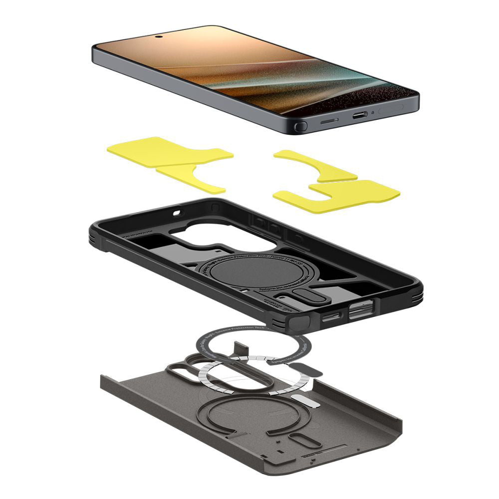 Coque MagSafe pour Samsung Galaxy S26 Ultra S948, Spigen, Tough Armor, Gris ACS10685
