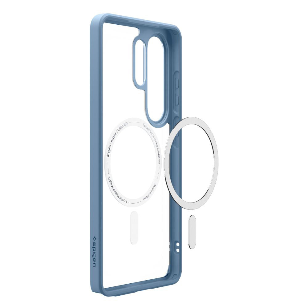 Coque MagSafe pour Samsung Galaxy S26 Ultra S948, Spigen, Ultra Hybrid, Bleu ACS11207