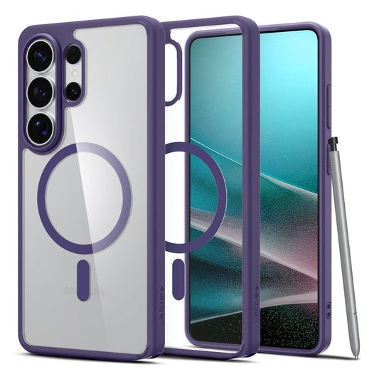 Coque MagSafe pour Samsung Galaxy S26 Ultra S948, Spigen, Ultra Hybrid, Violet Foncé ACS11208
