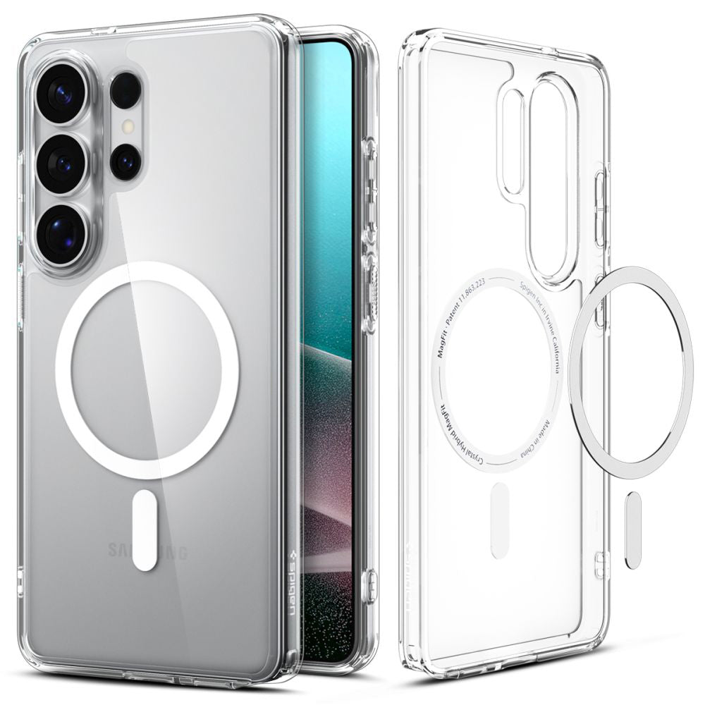 MagSafe Case for Samsung Galaxy S26 Ultra S948, Spigen, Ultra Hybrid, White Transparent ACS10679