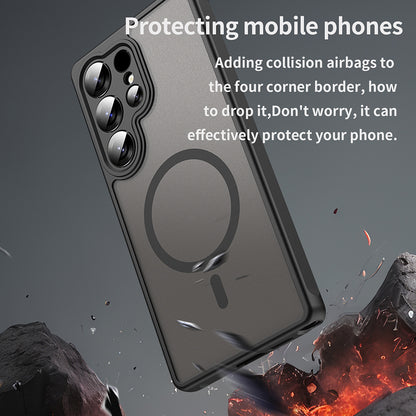 MagSafe Case for Samsung Galaxy S26 Ultra S948, Techsuit, HaloFrost II (Individual Camera Cutouts), Black