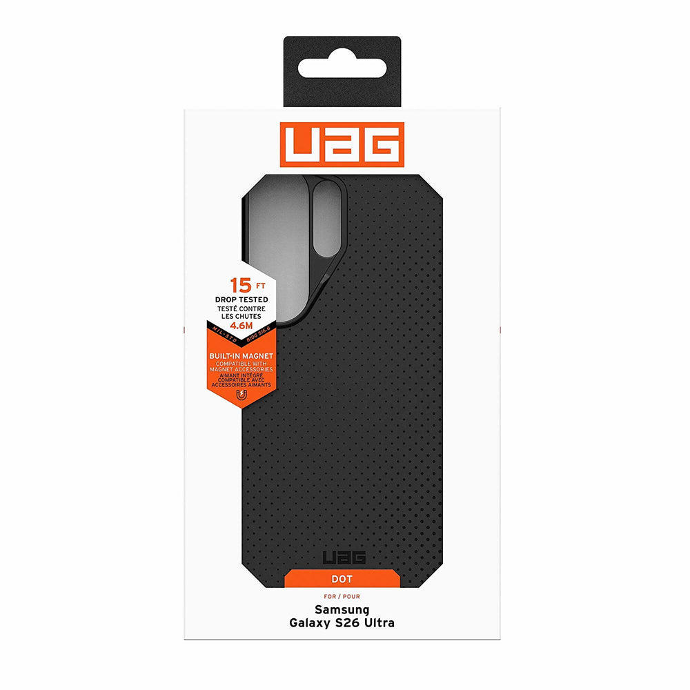 Coque MagSafe pour Samsung Galaxy S26 Ultra S948, Urban Armor Gear, Dot, noire