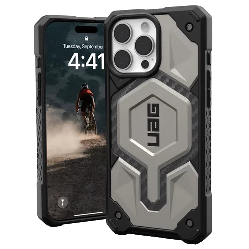 Coque MagSafe pour Samsung Galaxy S26 Ultra S948, Urban Armor Gear, Monarch Pro Carbon, grise