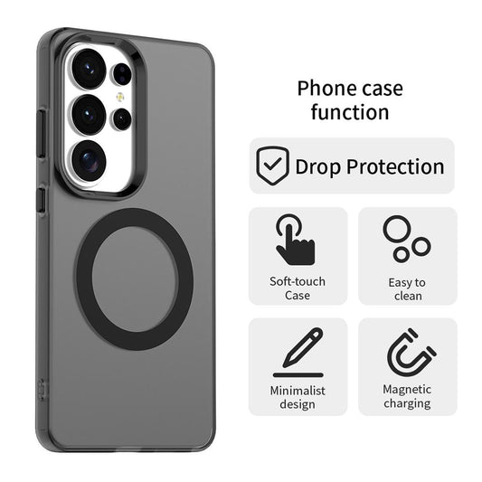 MagSafe Hülle für Samsung Galaxy S26 Ultra, Techsuit, CandyCase, Schwarz