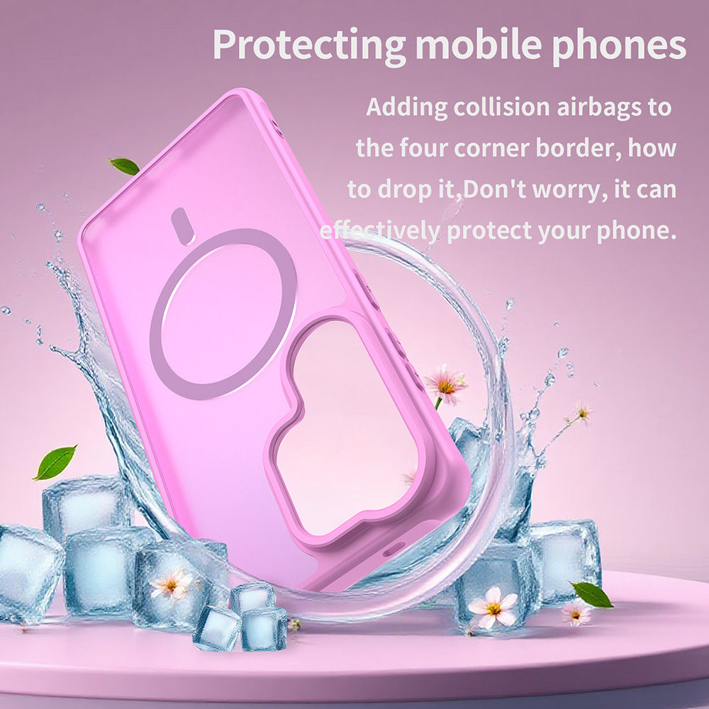 MagSafe Case for Samsung Galaxy S26 Ultra, Techsuit, HaloFrost II, Pink