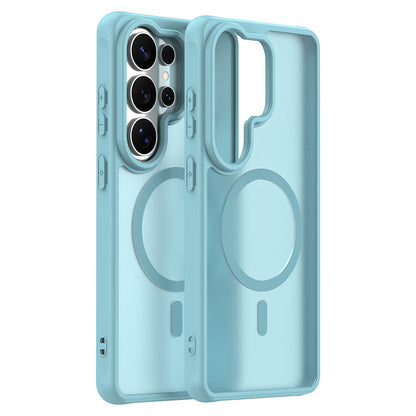 MagSafe Hülle für Samsung Galaxy S26 Ultra, Techsuit, HaloFrost II, Hellgrün