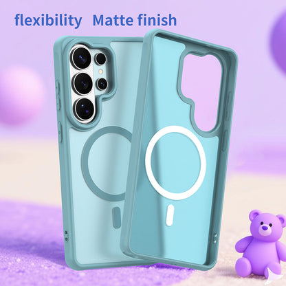 MagSafe Hülle für Samsung Galaxy S26 Ultra, Techsuit, HaloFrost II, Hellgrün