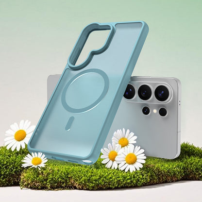 MagSafe Hülle für Samsung Galaxy S26 Ultra, Techsuit, HaloFrost II, Hellgrün