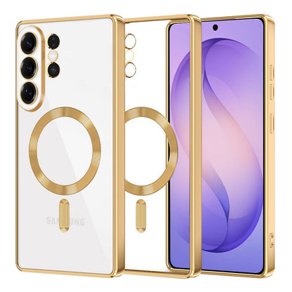 Étui MagSafe pour Samsung Galaxy S26 Ultra, Techsuit, Luxury Crystal, Doré