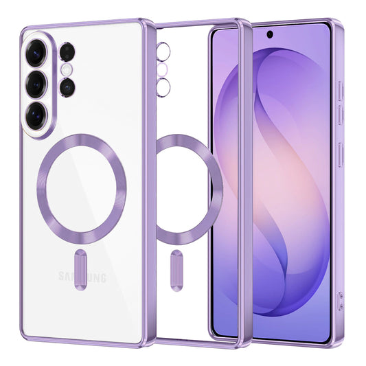 Étui MagSafe pour Samsung Galaxy S26 Ultra, Techsuit, Luxury Crystal, Violet Clair