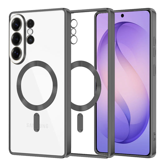 Housse MagSafe pour Samsung Galaxy S26 Ultra, Techsuit, Luxury Crystal, Noire