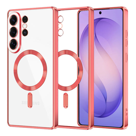 Étui MagSafe pour Samsung Galaxy S26 Ultra, Techsuit, Luxury Crystal, Rose