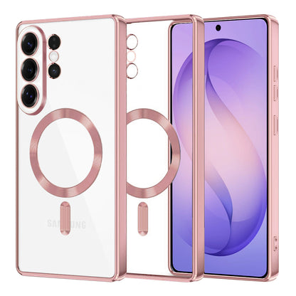 Étui MagSafe pour Samsung Galaxy S26 Ultra, Techsuit, Luxury Crystal, Rose