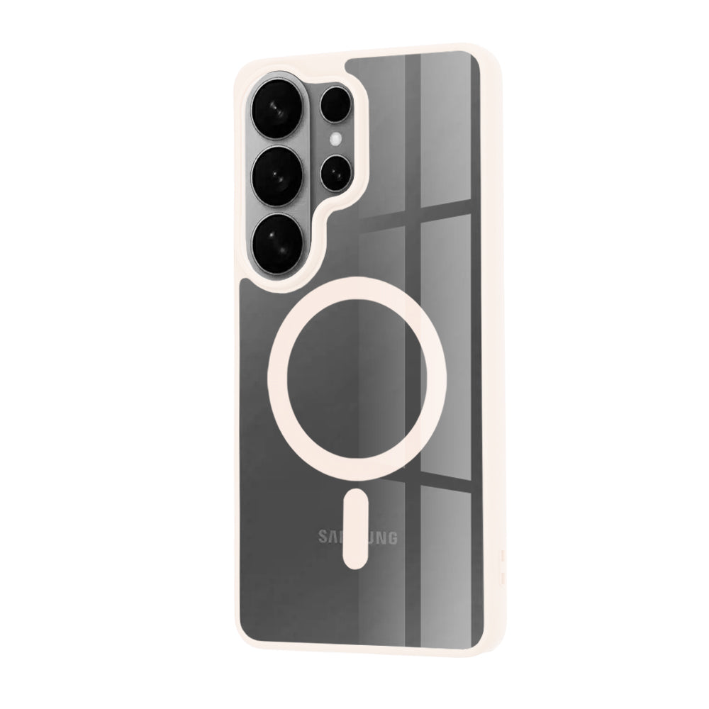 Coque MagSafe pour Samsung Galaxy S26 Ultra, Techsuit, Pro, Rose